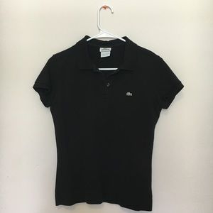 Black Lacoste polo
